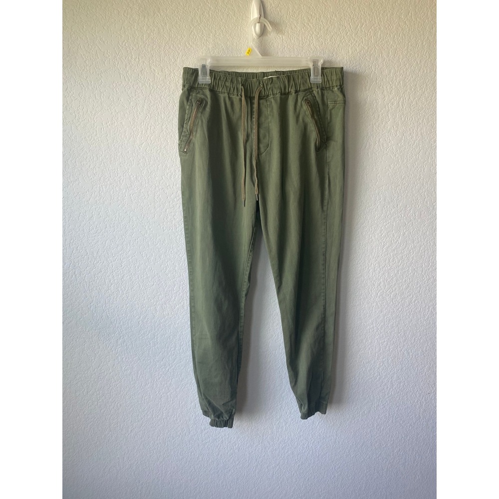 Bullhead Denim Co Men Twill Gorpcore Joggers Size M Olive Green Utility Casual